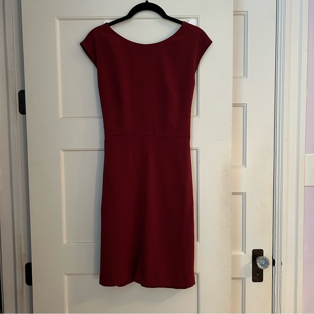 LOFT Burgandy Mini Dress